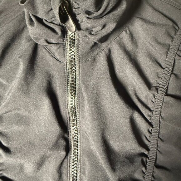 FILA- Women's Windbreaker Jacket Black Size Large Packable - Picture 5 of 10